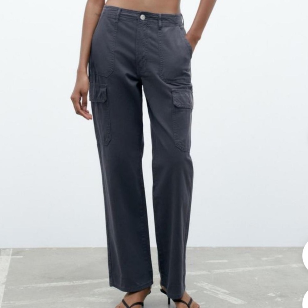 Zara grey cargo pants